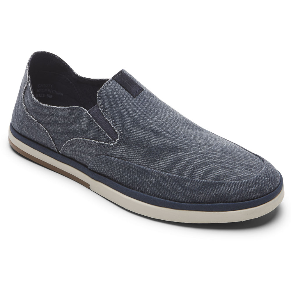 Rockport Mens Austyn - Slip-On Navy - XZT609247